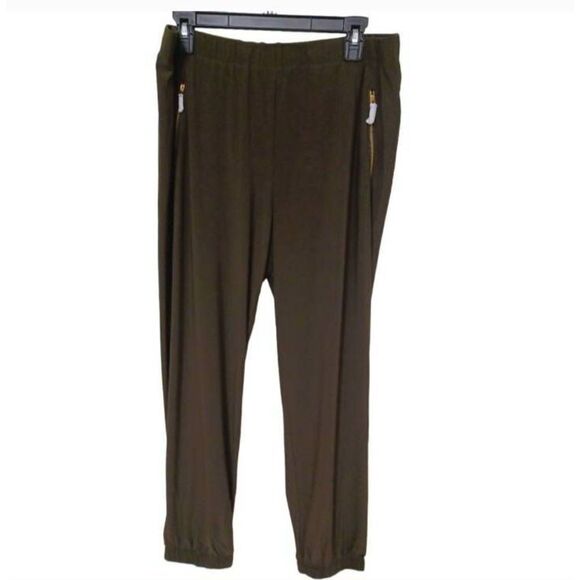 Nina Leonard Pants - Nina Leonard Pants With Pockets Color Olive Green Size 1X